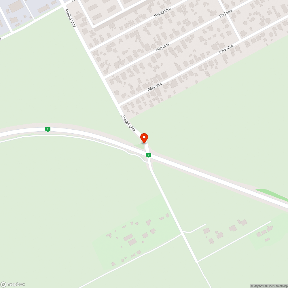 Kidöntött STOP tábla bejelentés helye