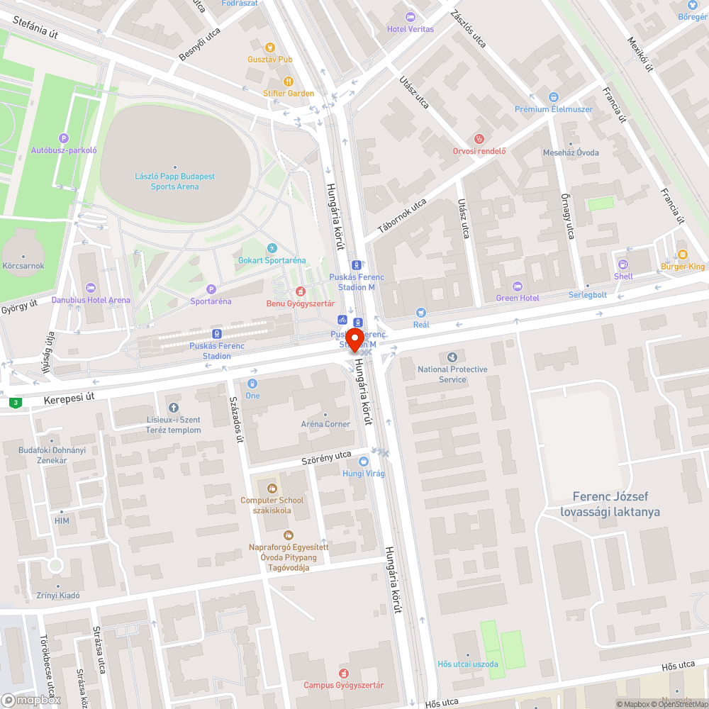 Leeső főútvonal vége tábla bejelentés helye