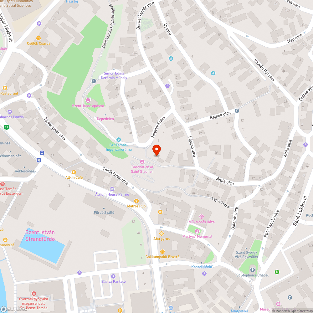 Szent István lépcső foghíjas bejelentés helye