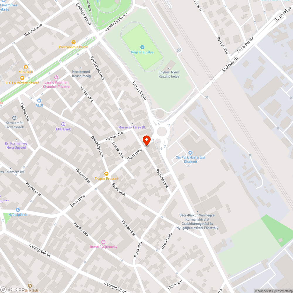 Kimozdult fedlap bejelentés helye