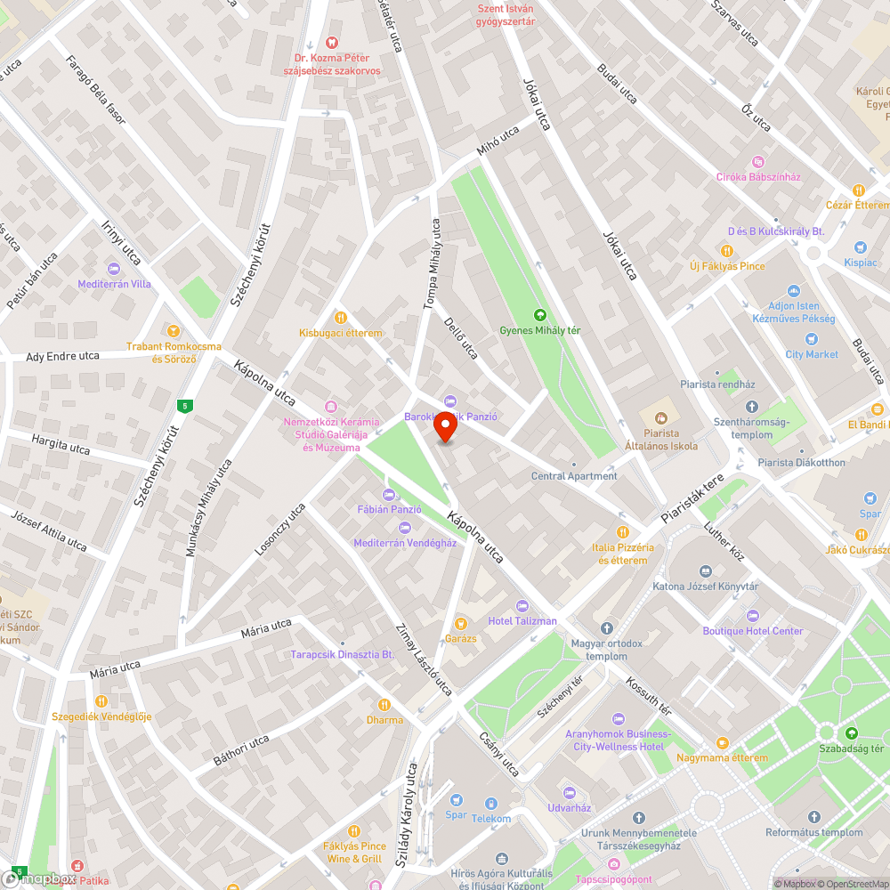 Több éve hiányzó fák bejelentés helye