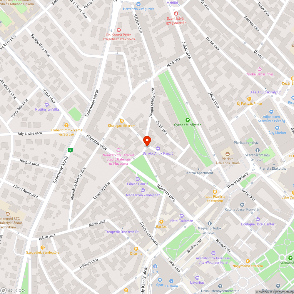 Eltört fa bejelentés helye