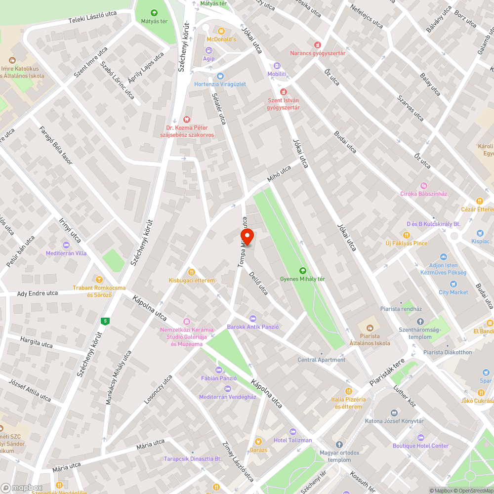 Sérült keret bejelentés helye