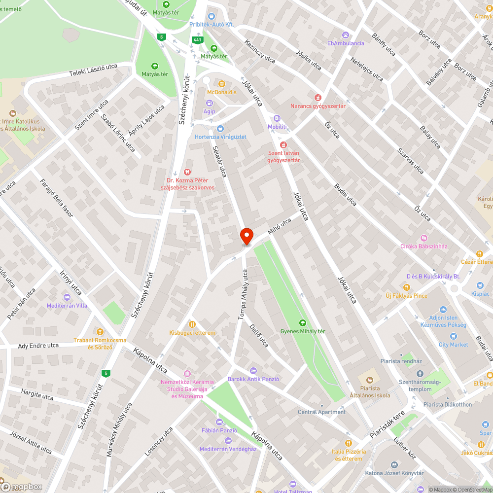 Több kátyú a kereszteződésben bejelentés helye