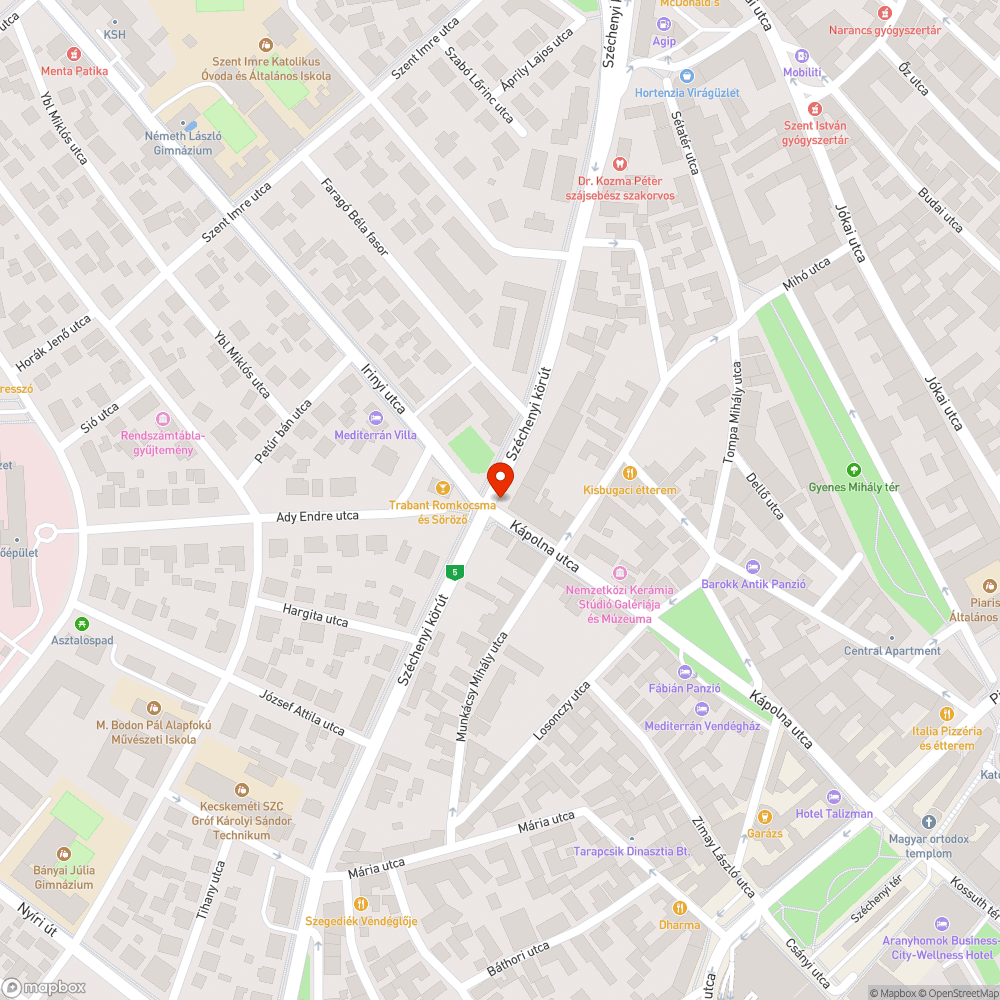 Megsüllyedt fedlap bejelentés helye