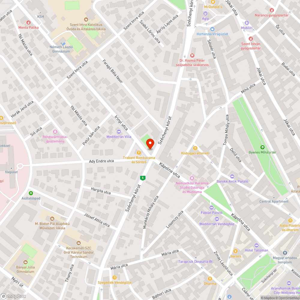 Fedlap körül kátyú bejelentés helye