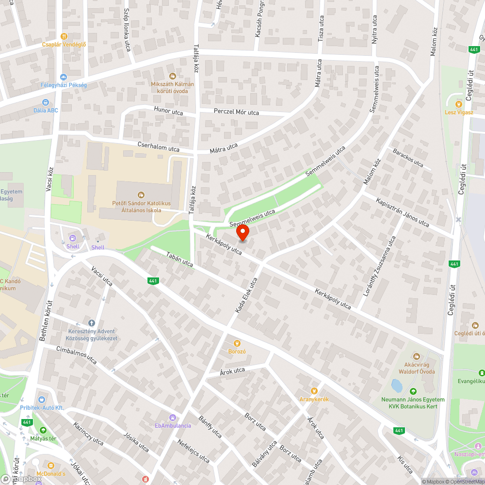 Megsüllyedt fedlappár bejelentés helye