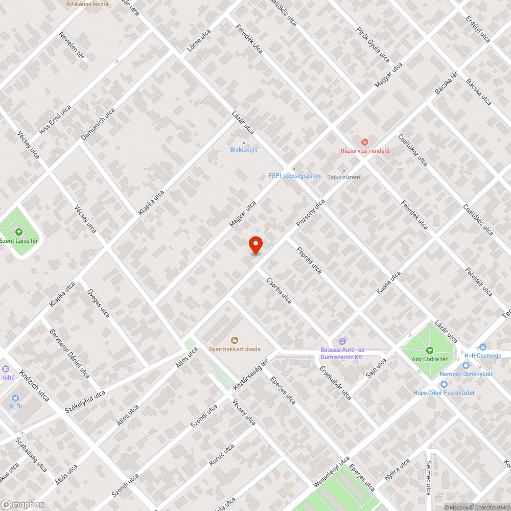 Fatuskó bejelentés helye