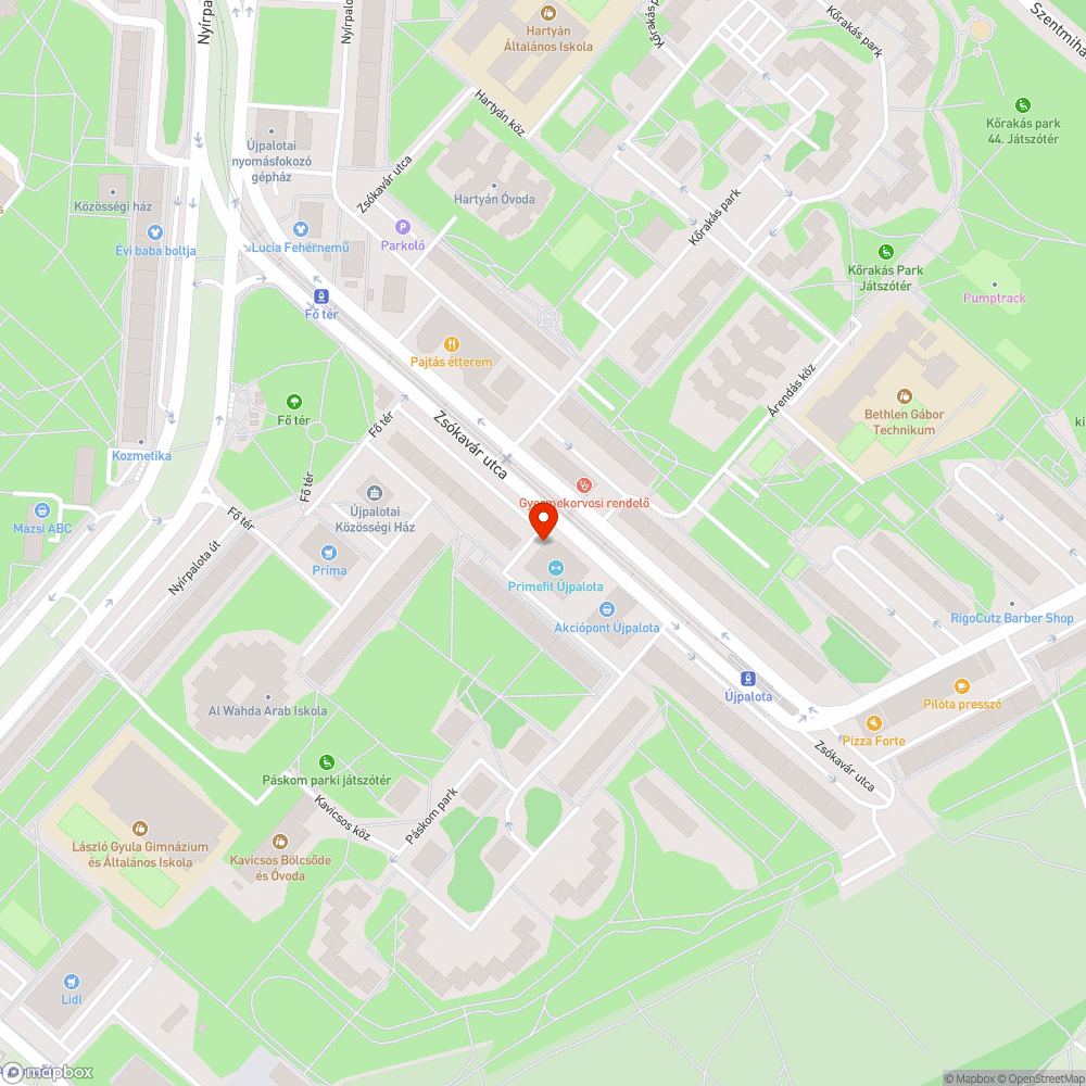 Féreglyukak, kitört betonkeret bejelentés helye