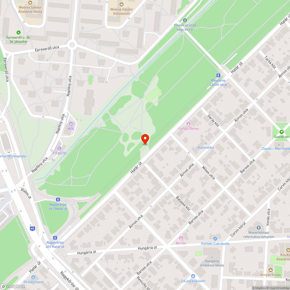 Ne legyen a kiserdei rét örömlányok futtatója! bejelentés helye