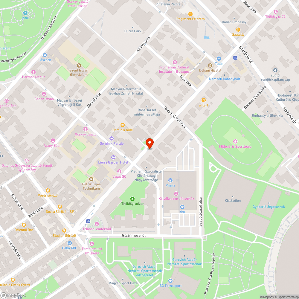 Kopott pad és graffitis váró bejelentés helye