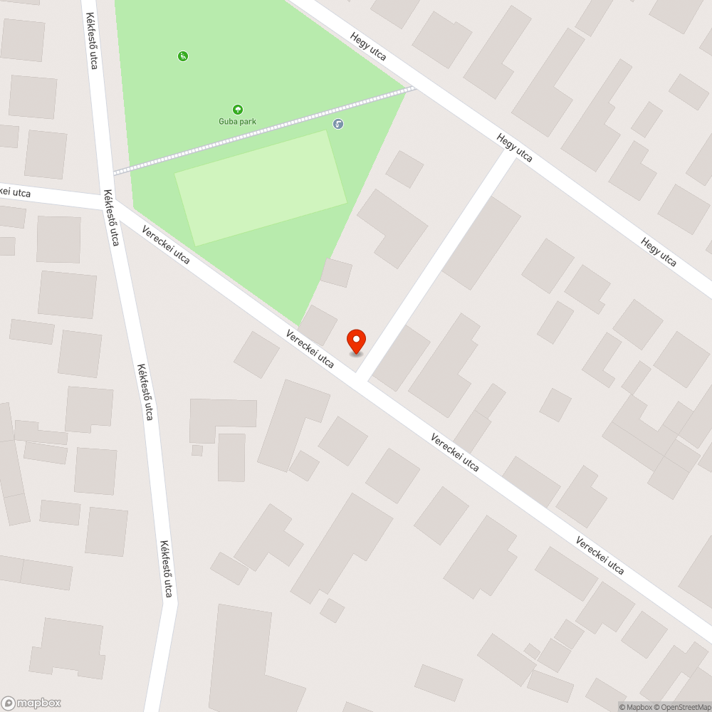 Kátyús utca bejelentés helye