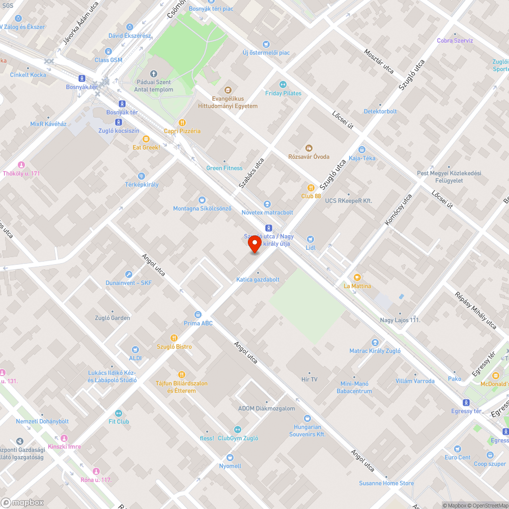 Üres fahely bejelentés helye