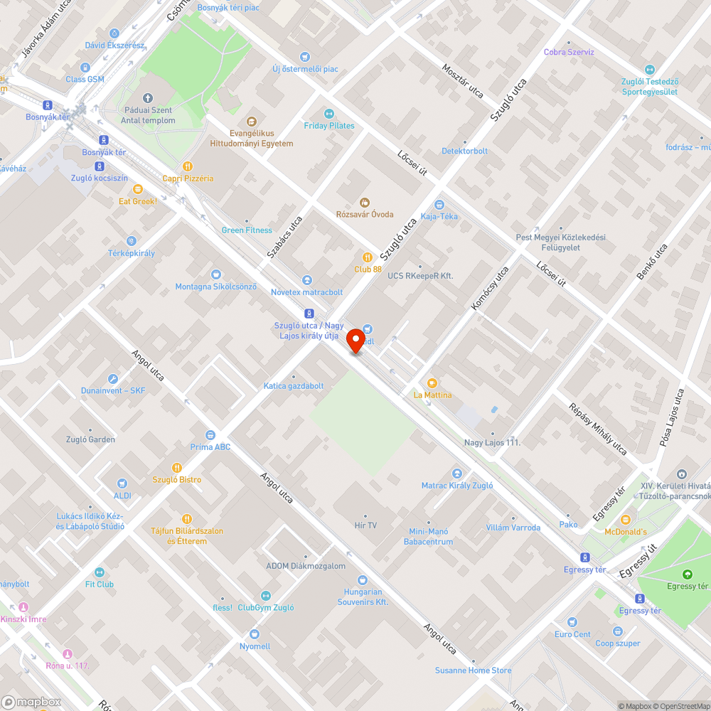 Koszos menetrend bejelentés helye