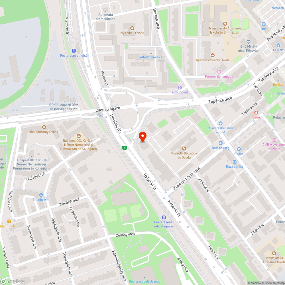 Lépcsőrom bejelentés helye