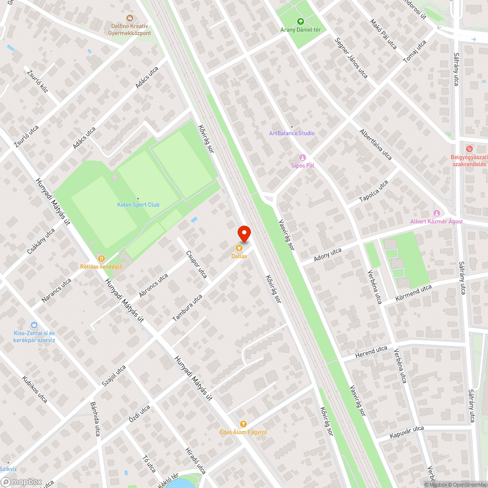 Hiányzó utcanévtábla bejelentés helye