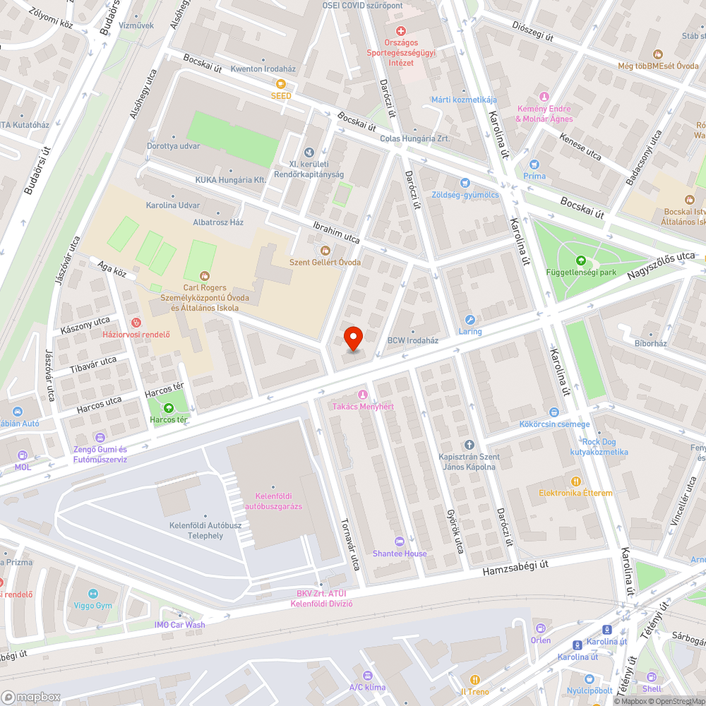 Balesetveszélyes építkezés a Nagyszőlős útcán bejelentés helye