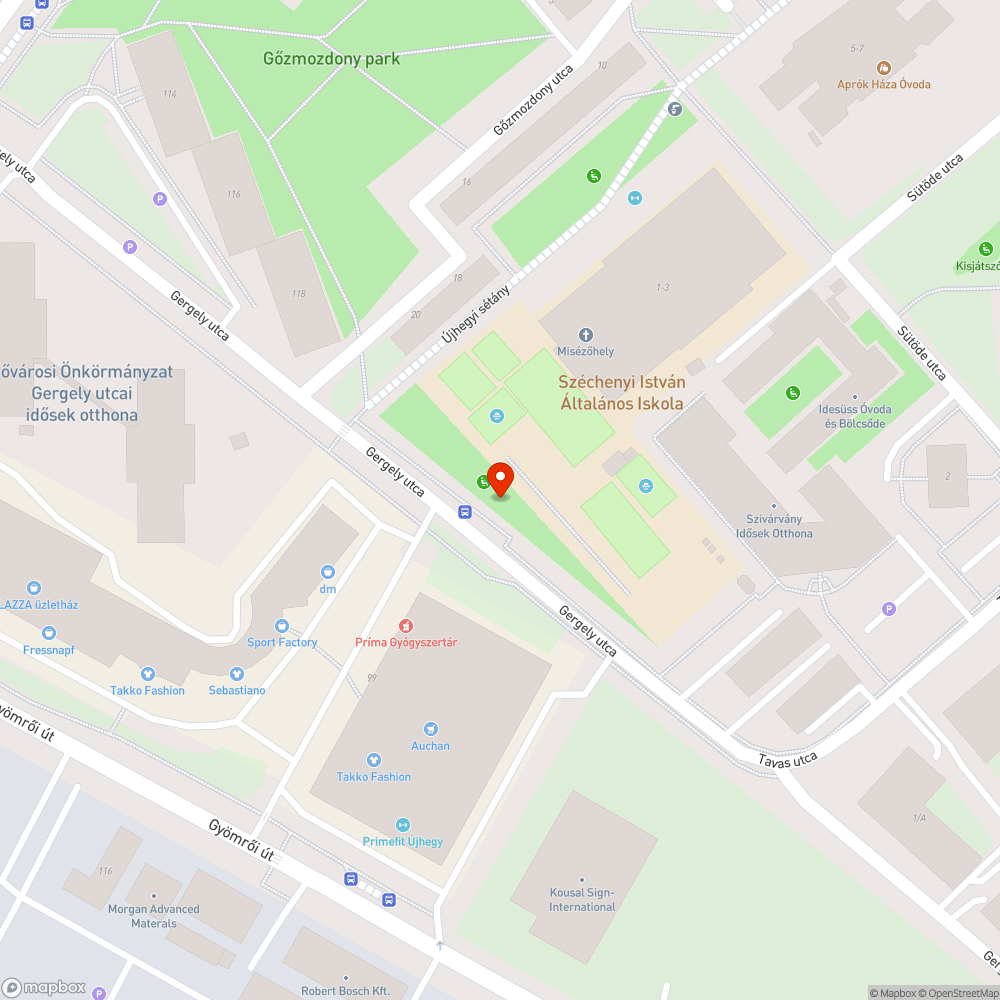 Kritikus állapotú járda bejelentés helye