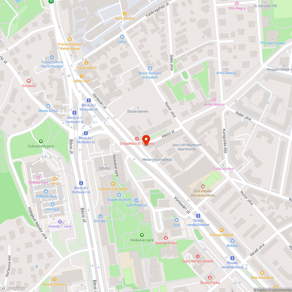 Üres fahely a parkolósávban bejelentés helye