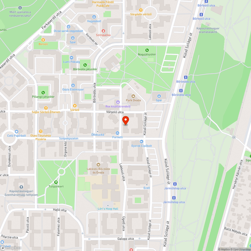 Kiálló aknafedlapok a Lakkozó utcában bejelentés helye