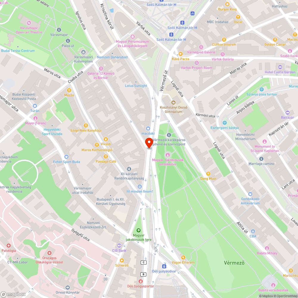 Süllyedt fedlap bejelentés helye