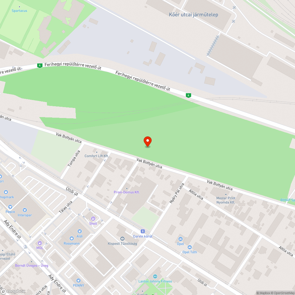 Úttestre belógó növényzet bejelentés helye