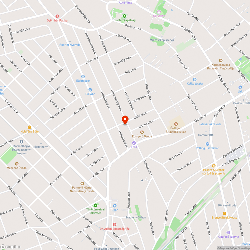 Roncsautó bejelentés helye