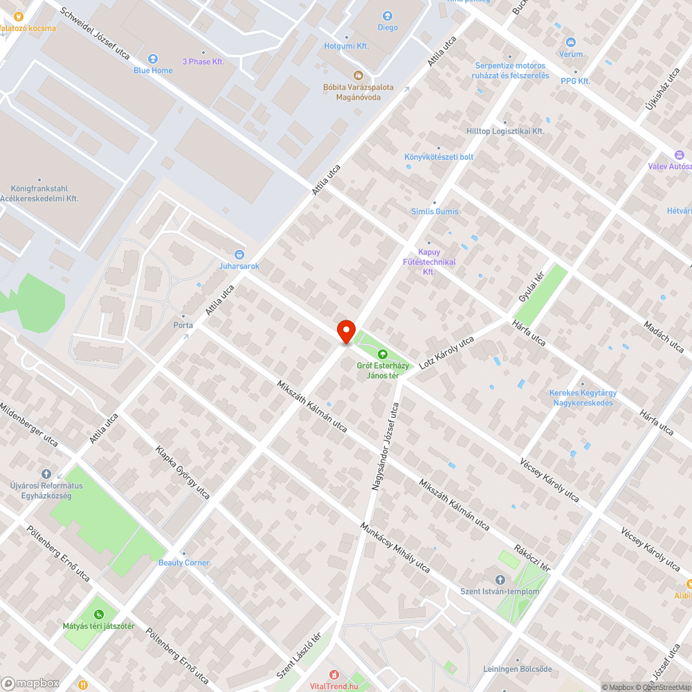 Vécsey Károly - Nádor utca bejelentés helye