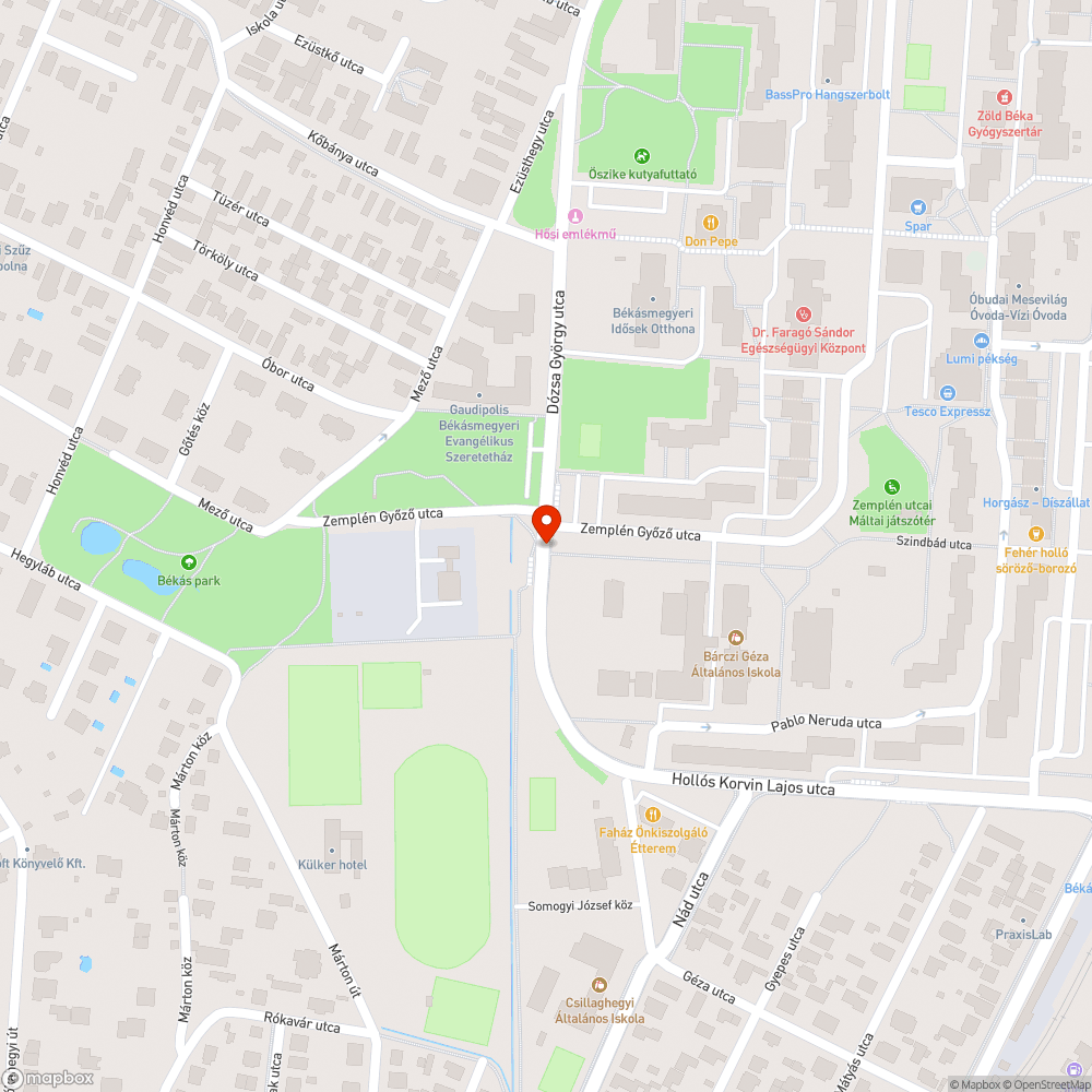 Elforgatott gyalogos-átkelőhely közl. tábla bejelentés helye