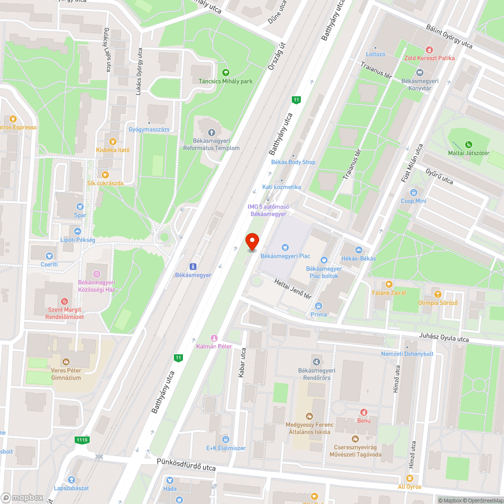 Obszcén graffiti bejelentés helye