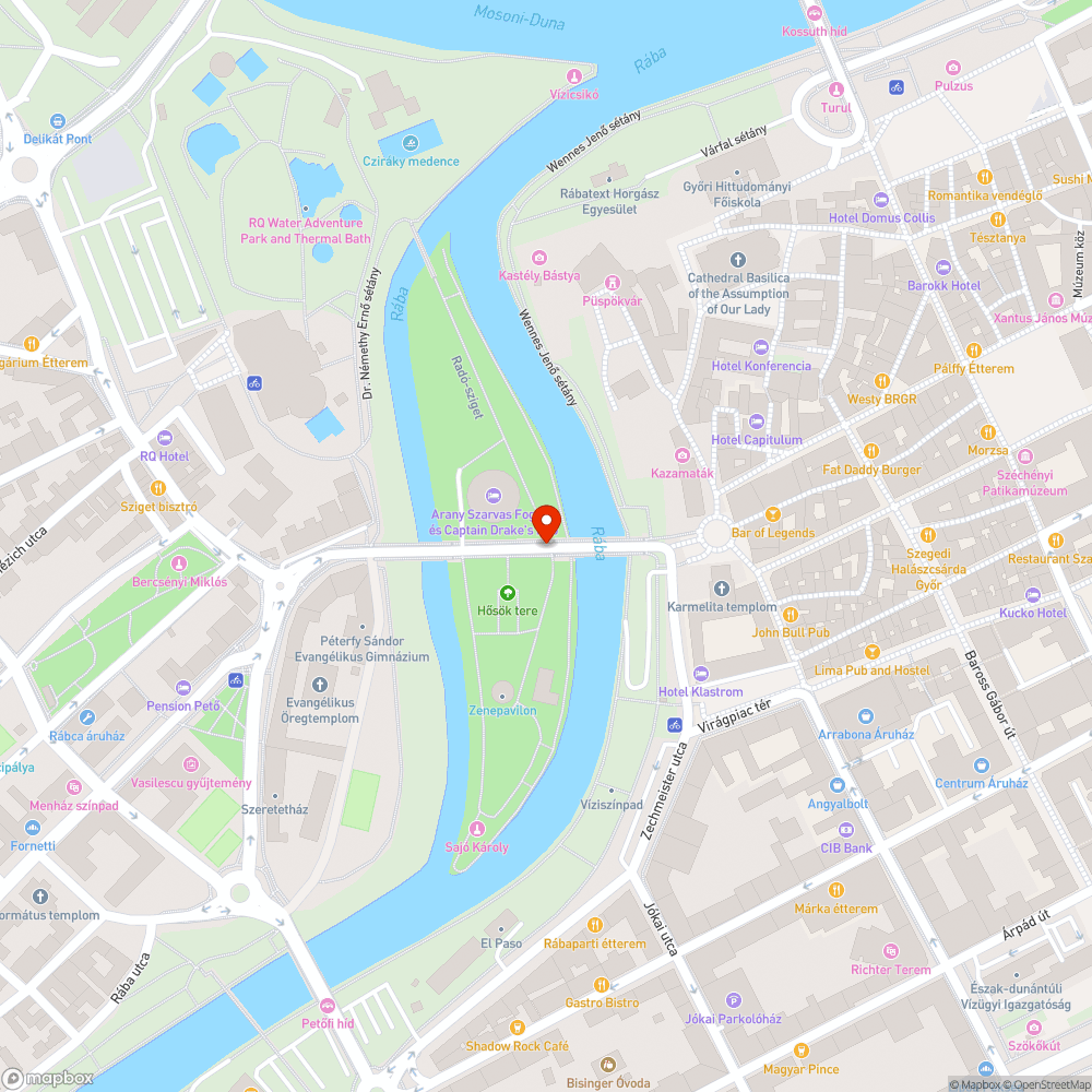 Úthiba bejelentés helye