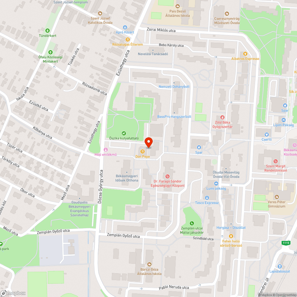 Ismeretlen süllyedés bejelentés helye