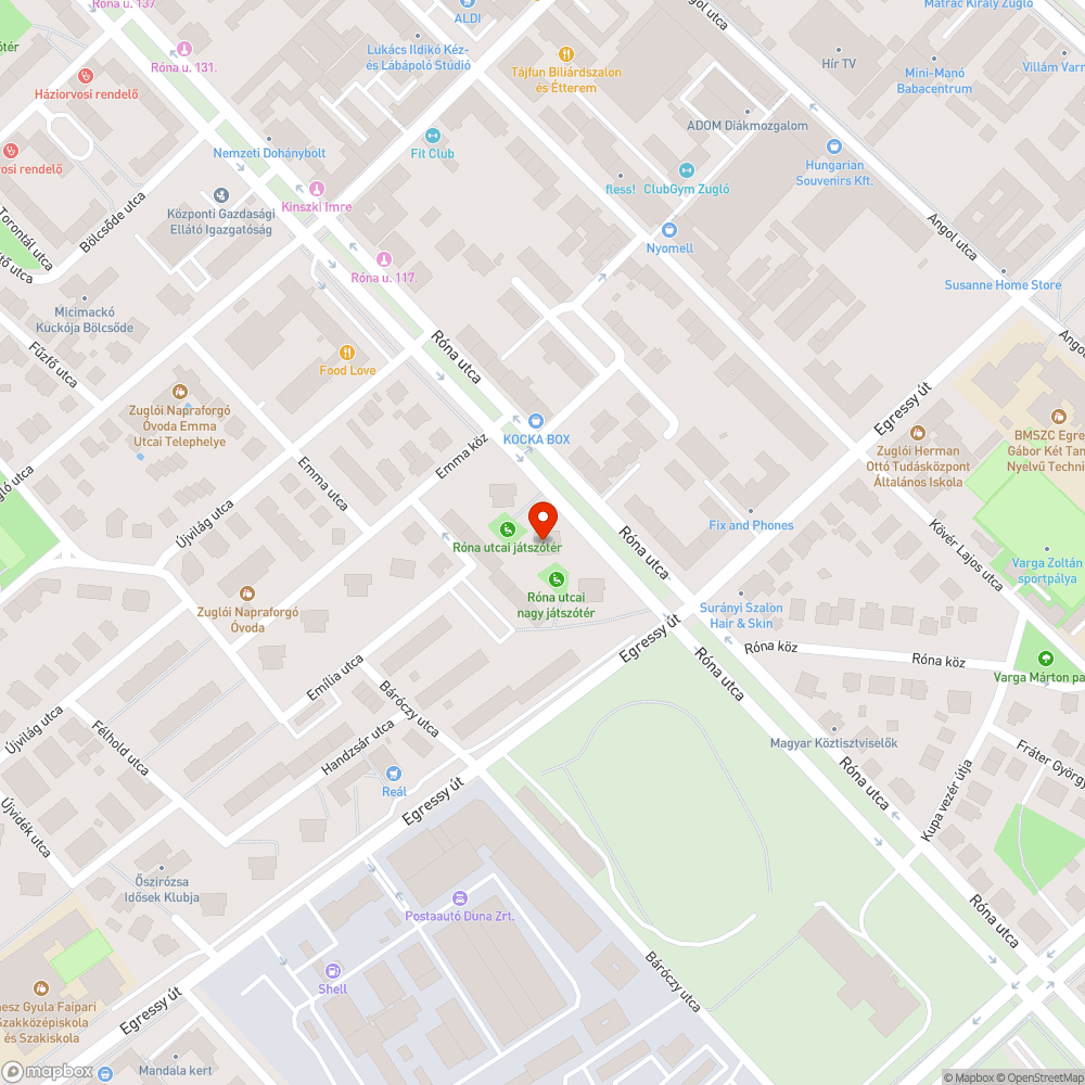 Mozgó fedlap bejelentés helye