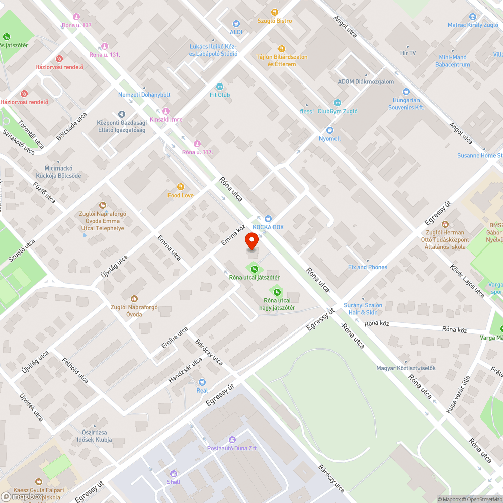 Mozgó fedlap bejelentés helye