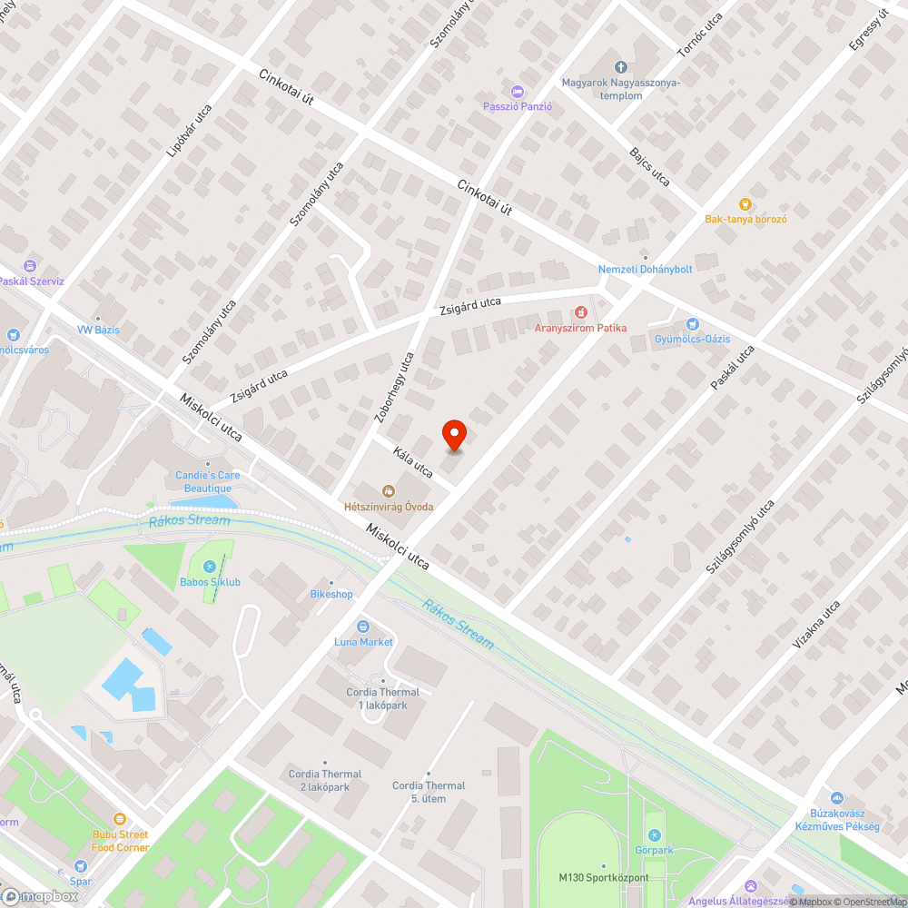 Letaposott zöldterület és építkezés bejelentés helye