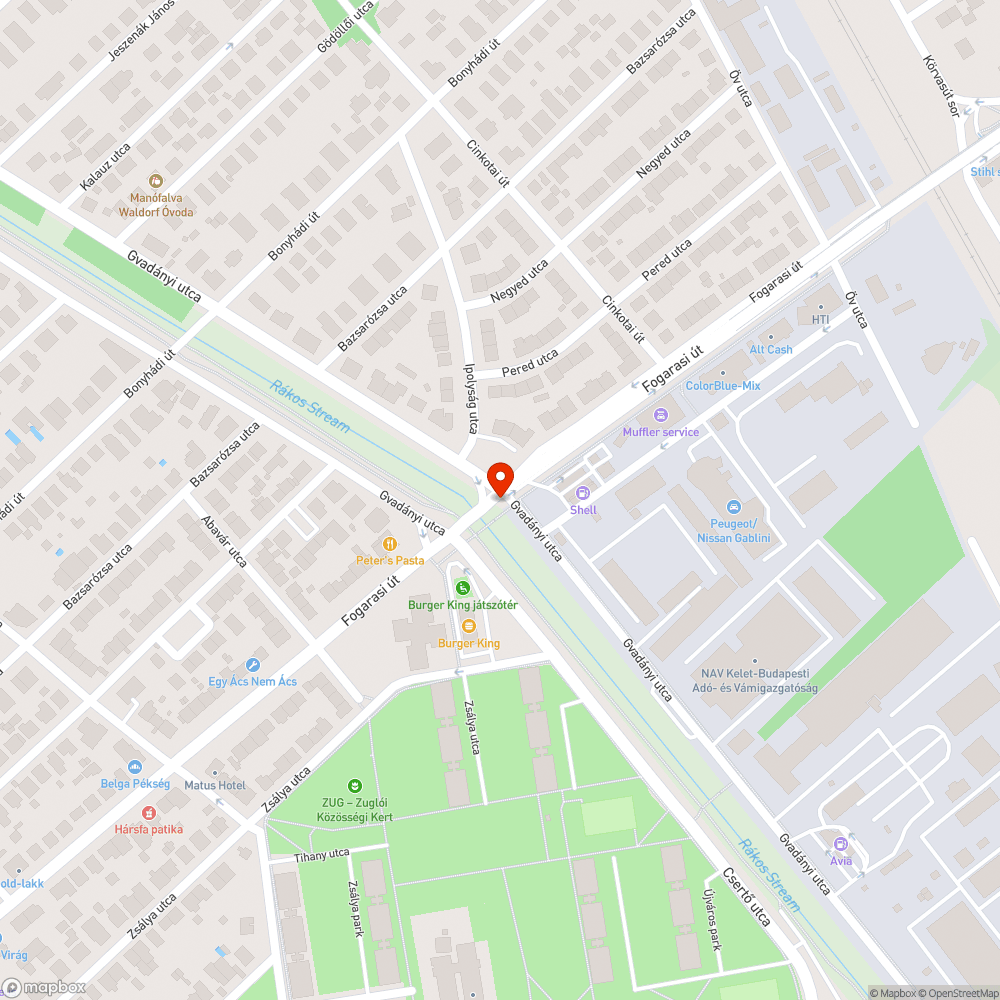 Elfogadhatatlan aszfaltburkolat bejelentés helye