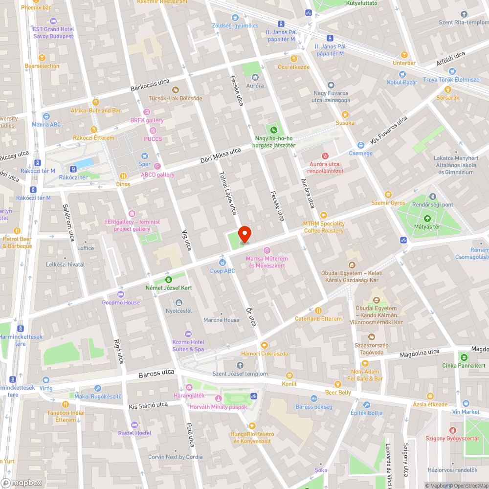 Roncs bejelentés helye