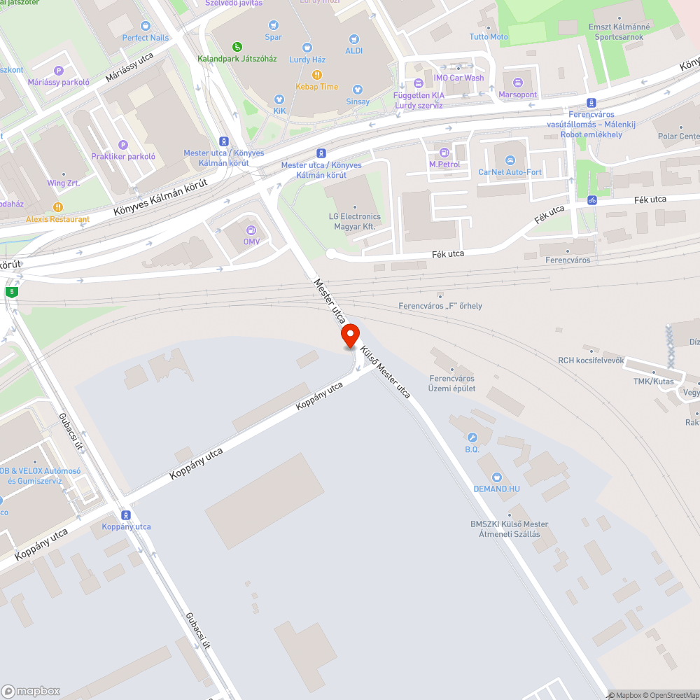 Sok zsák műanyag/fém Külső Mester utca, Koppány utca bejelentés helye