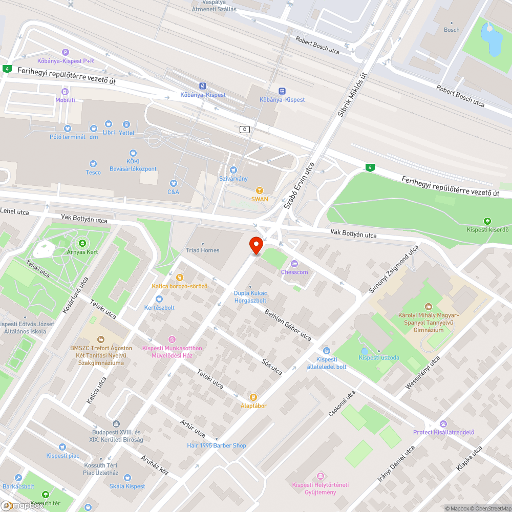 3 kiégett lámpatest bejelentés helye