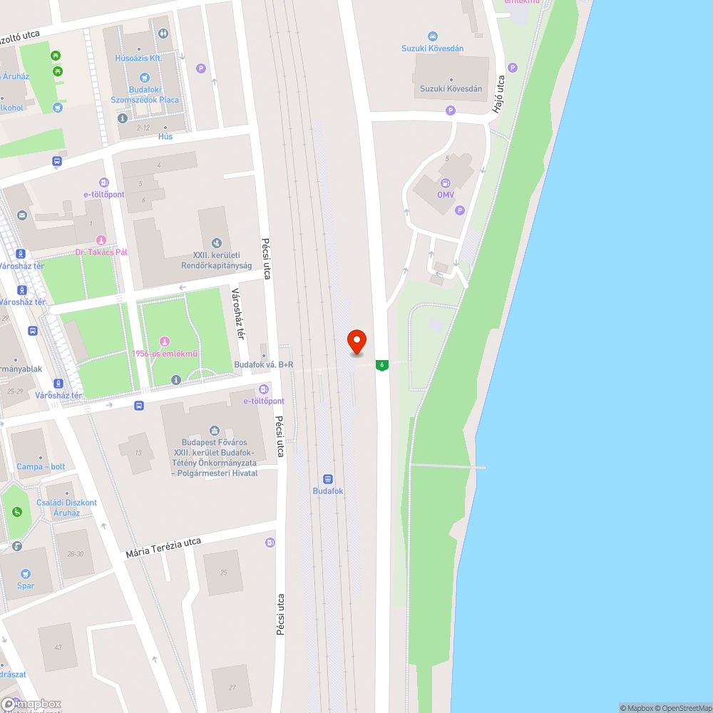 Budafok állomás graffitis aluljáró bejelentés helye