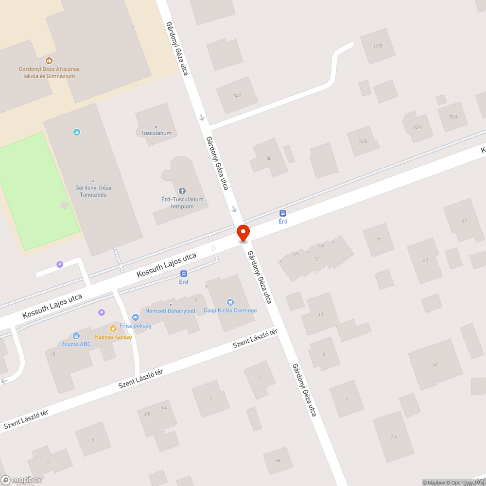 20 cm mély kátyúk bejelentés helye