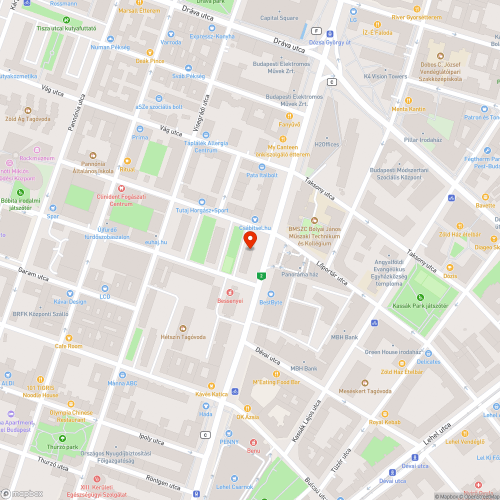 Defektes bevásárlókocsi bejelentés helye