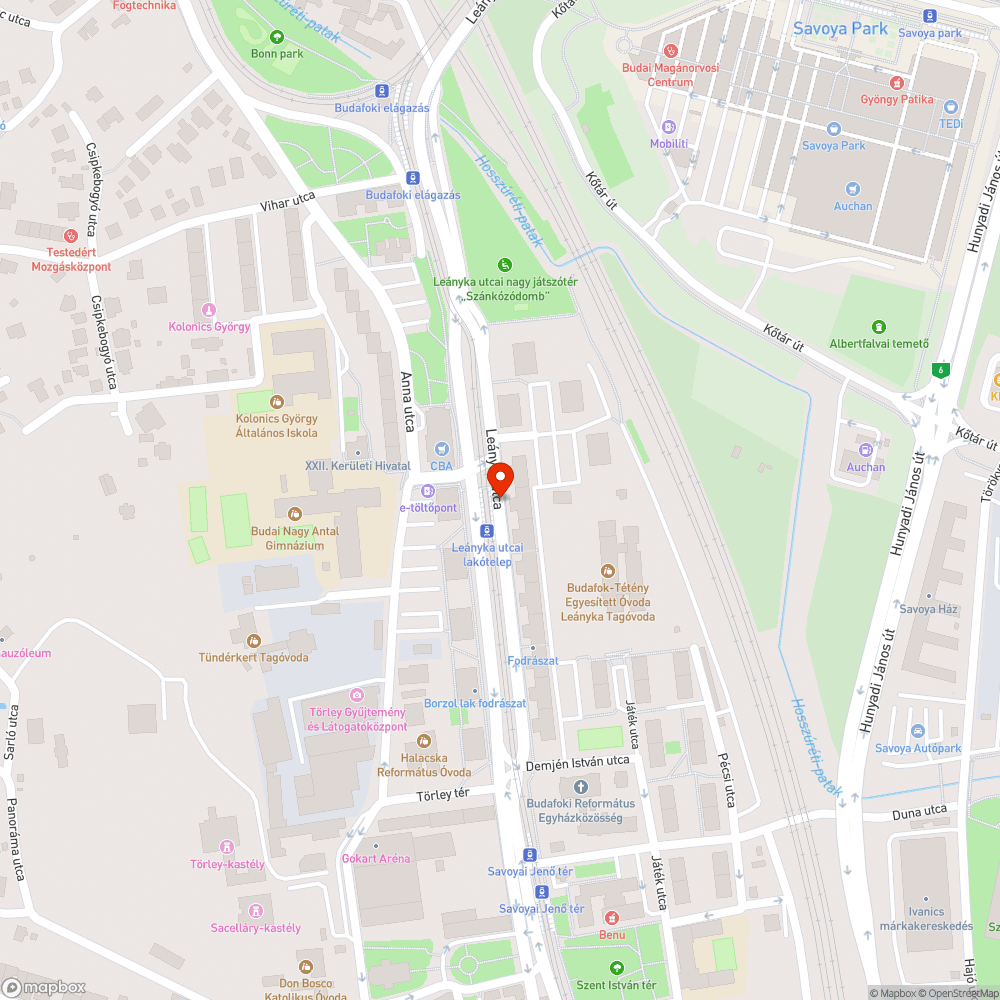 Úthiba, kábelhiba bejelentés helye