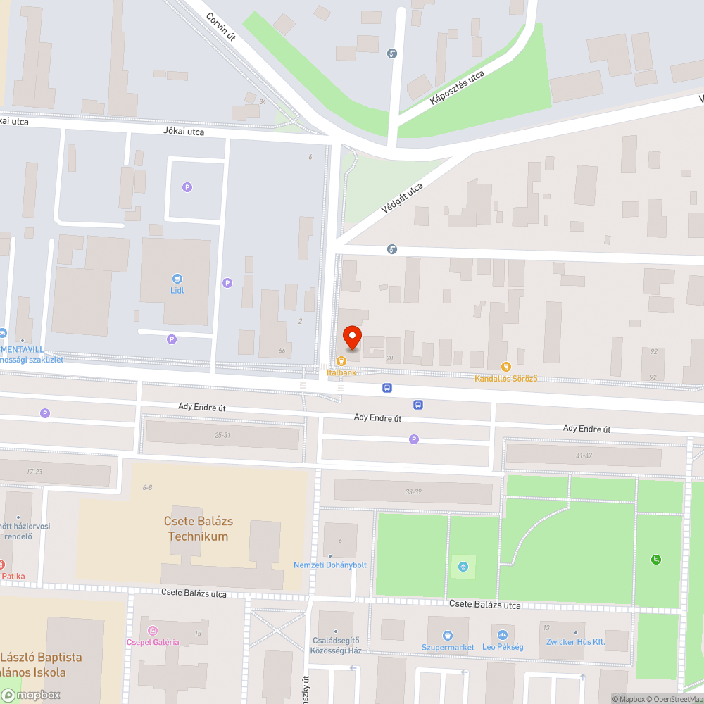 Fejmagasságban kiálló vasdarab bejelentés helye