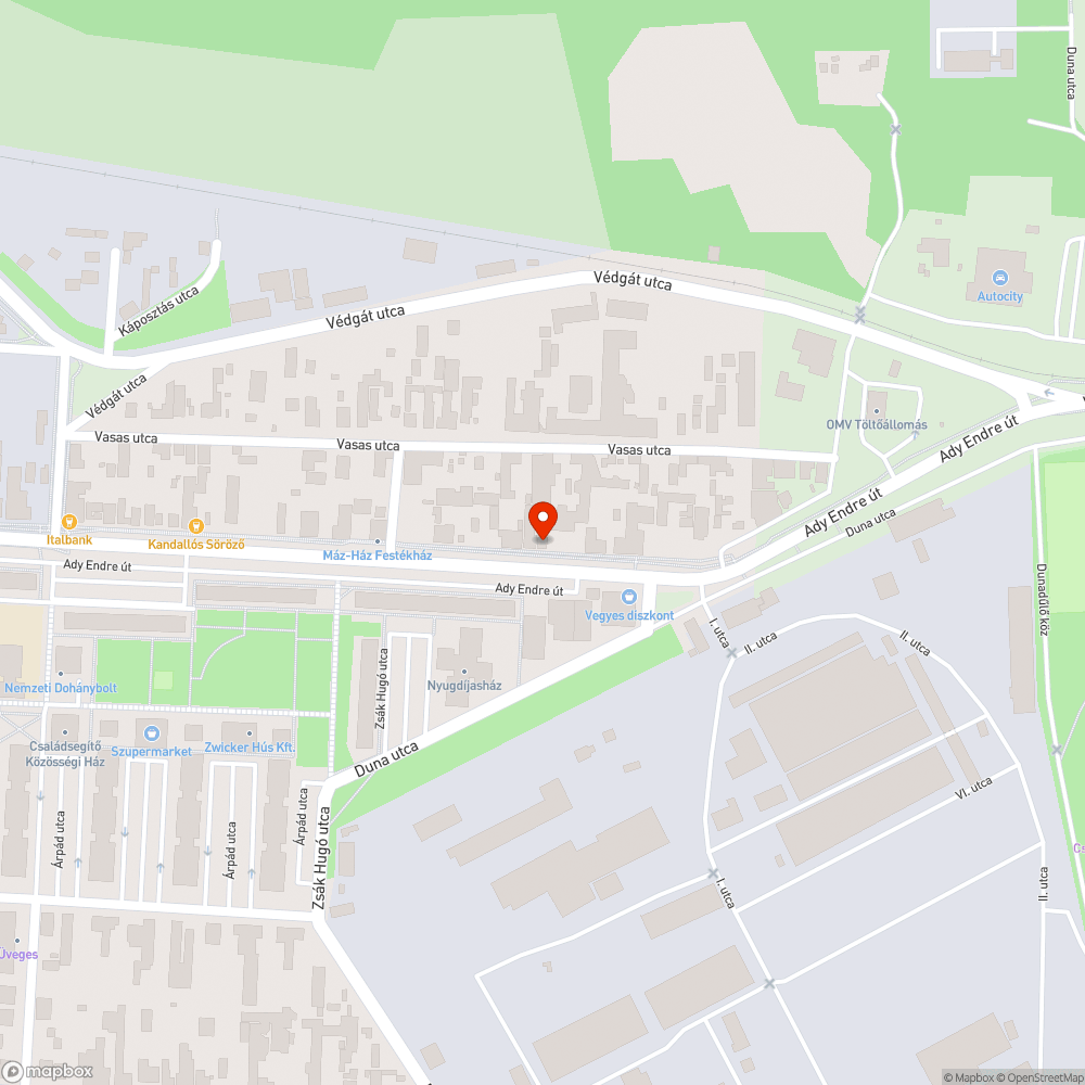 Hibás közterület- tábla bejelentés helye