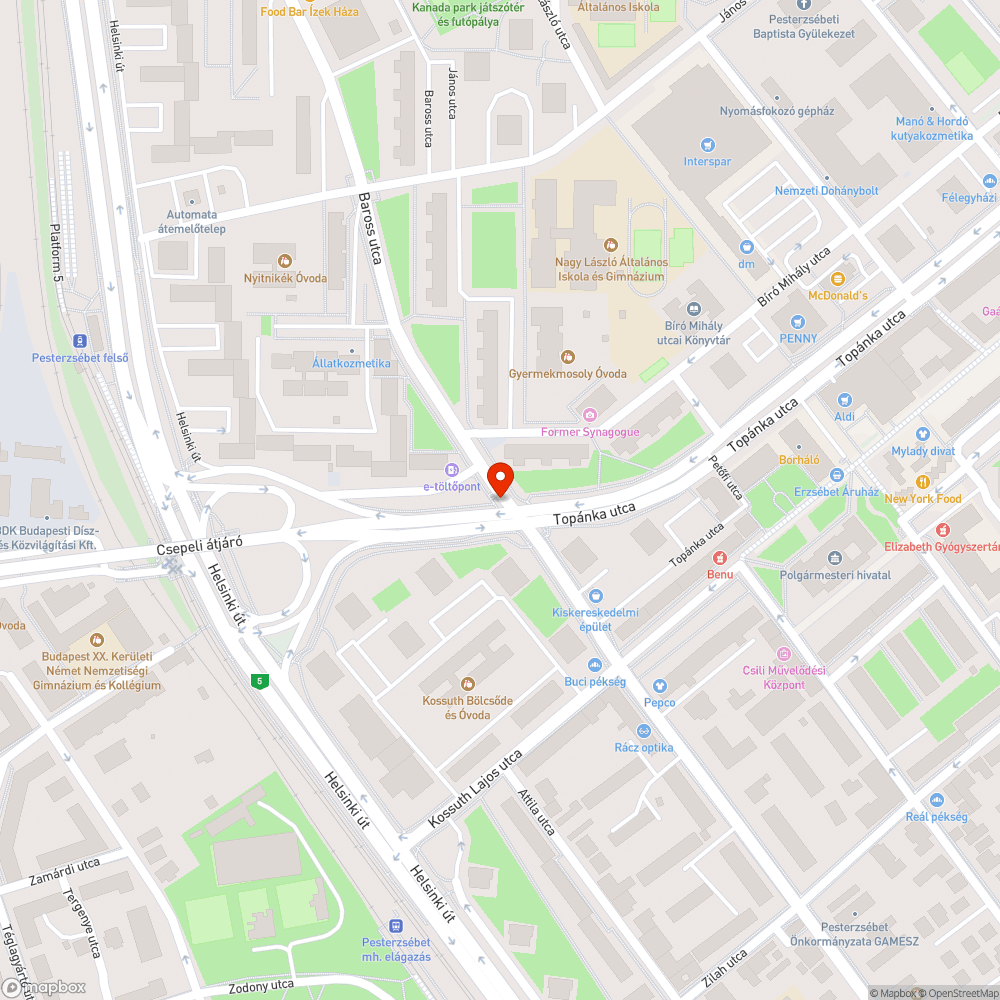 Ferde villanyoszlop 2. bejelentés helye