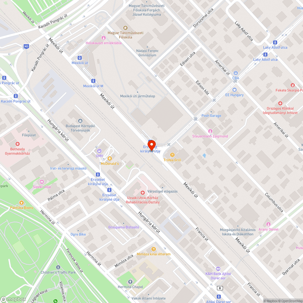 Áldatlan állapotok a Mexikói úton bejelentés helye