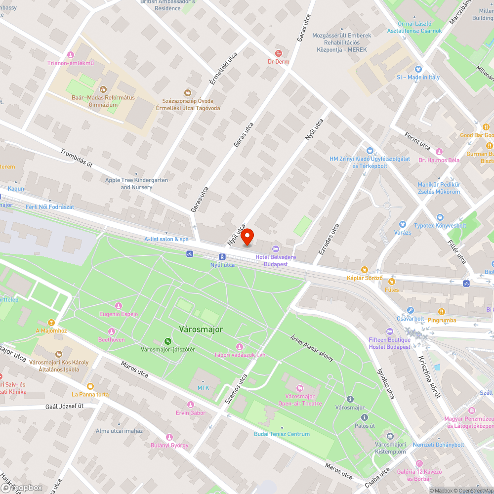 Nyitott ajtaju oszlop bejelentés helye