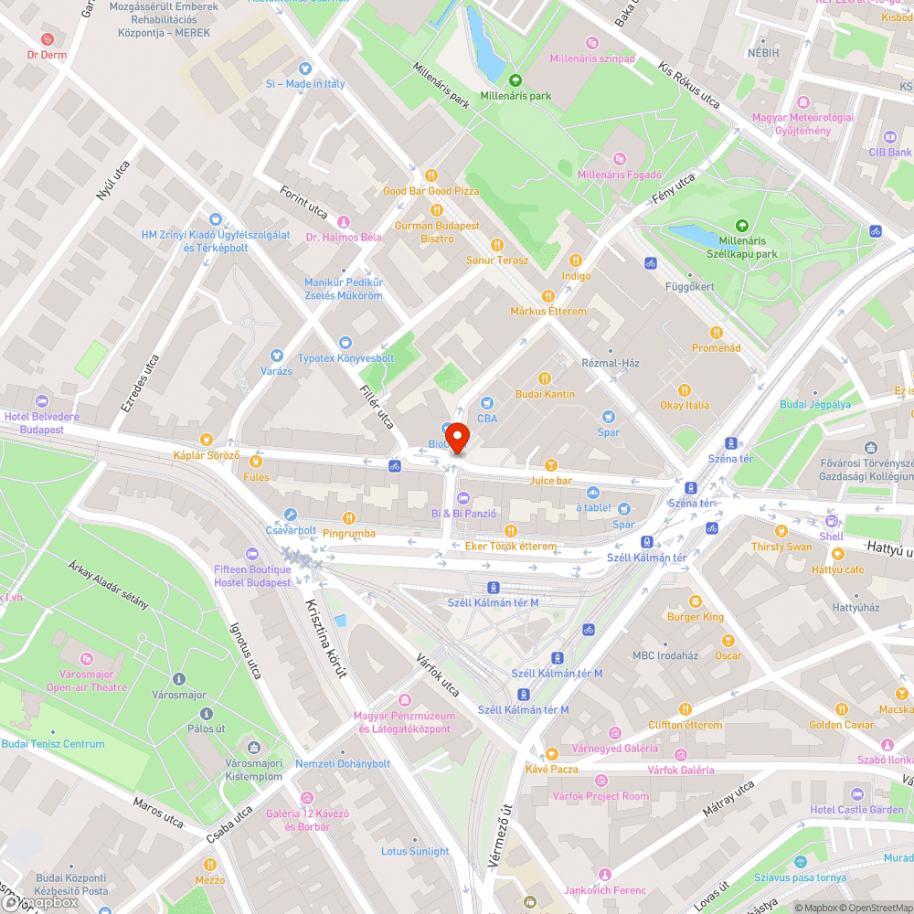 Az épületről lifegő elektromos lámpa bejelentés helye