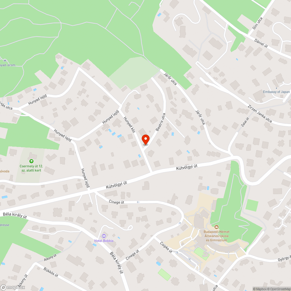 Törött oszlop bejelentés helye